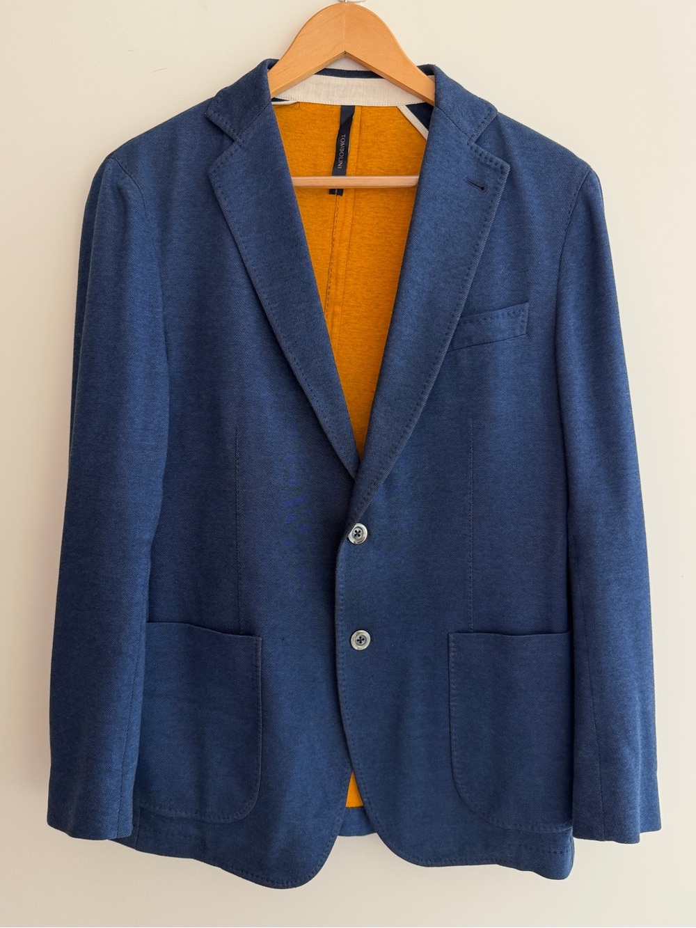 TOMBOLINI Giacca Flying Blazer Sport Coat Travel Lightweight Made Italy Size 40